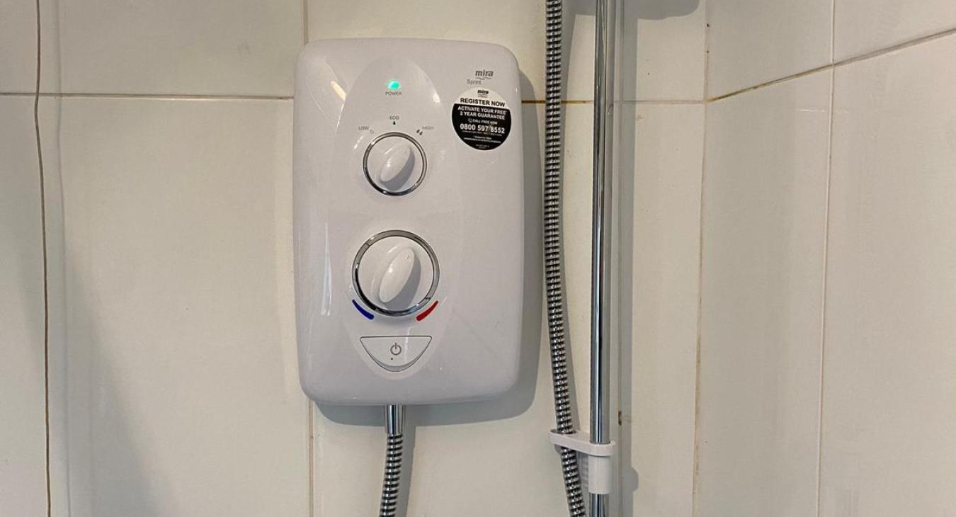Electric shower upgrade in Hereford
