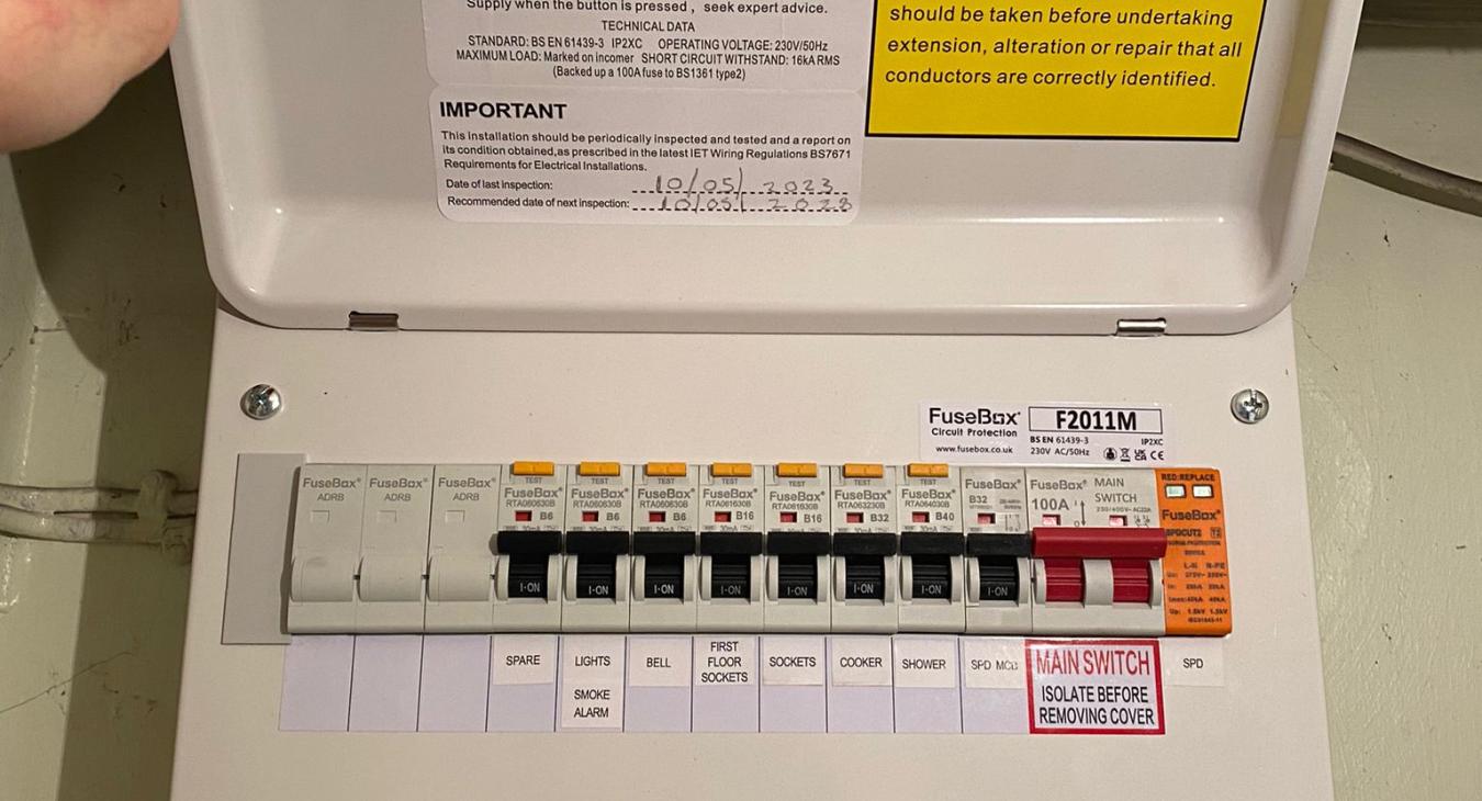 Fuse board upgrade and EICR ElectricsFixed Hereford