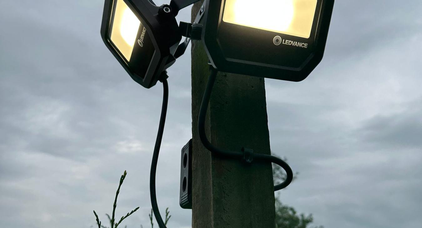 Outdoor Security Lighting Installation in Hereford