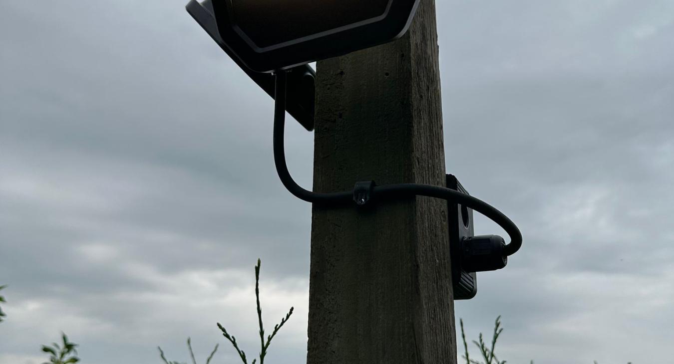 Outdoor Security Lighting Installation in Hereford